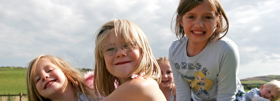 Children playing in the playground